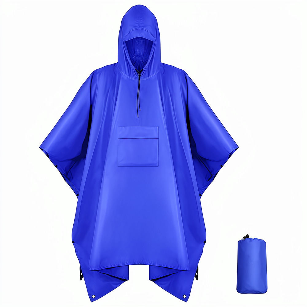معطف واقٍ من المطر متين ومقاوم - مراجعة Camping Rain Poncho وسعره