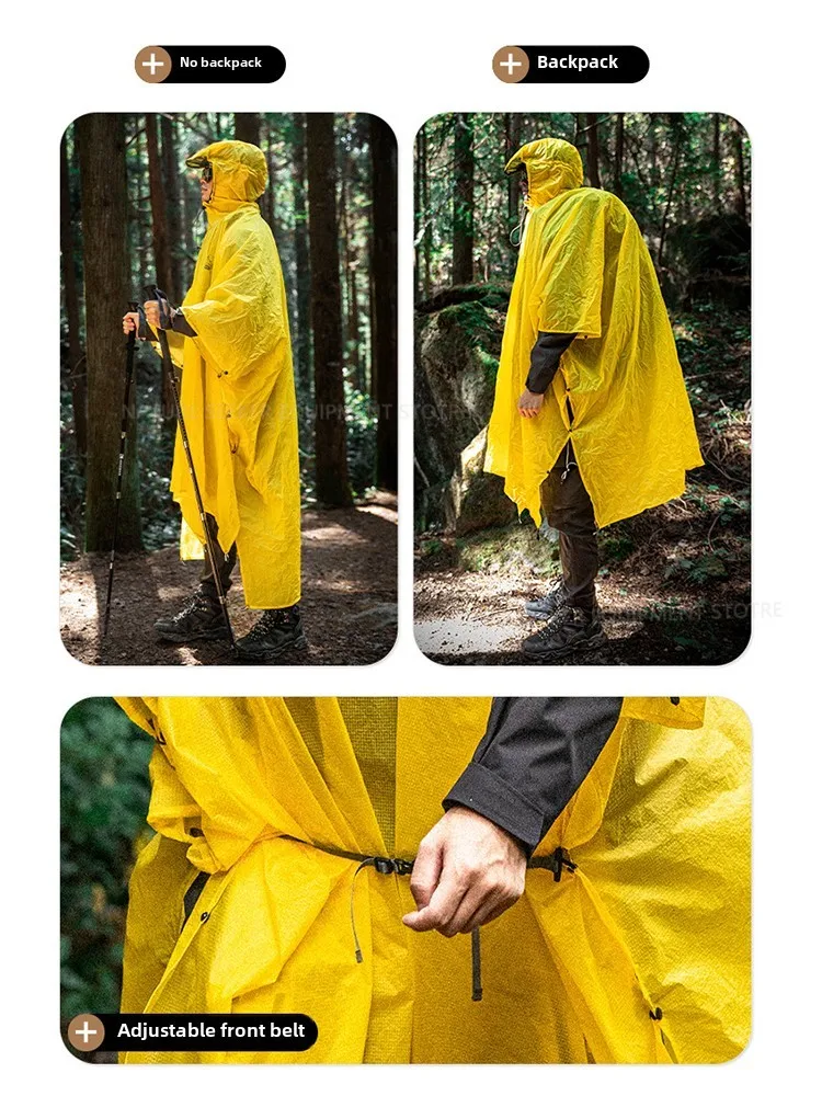15D/210T معطف واق من المطر مقا - مراجعة Camping Rain Poncho وسعره